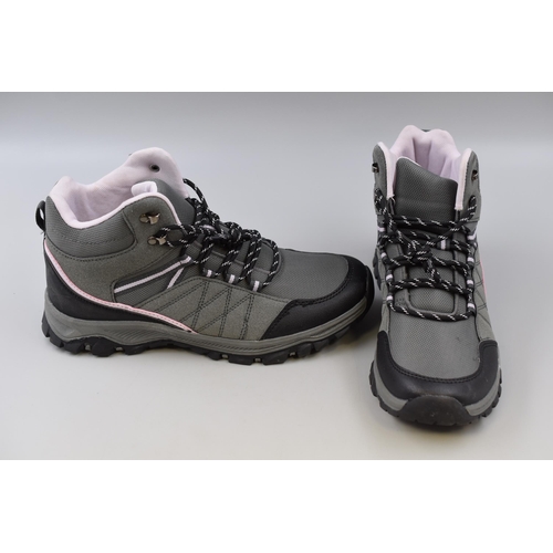 709 - Pair of Brand New F&F Lightweight Walking Boots in size 8 UK