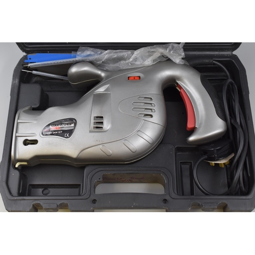 712 - A Workshop Pro 500W Power Saw Kit, Powers On When Tested