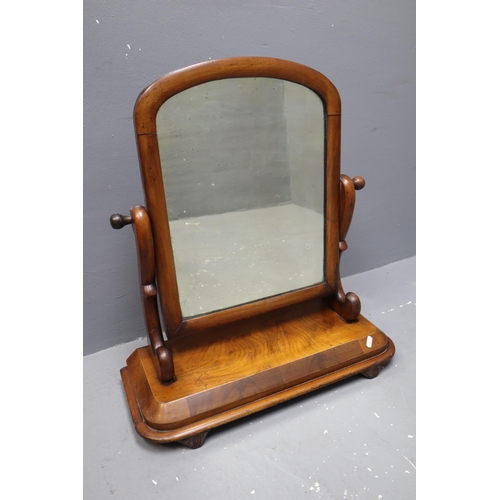 620 - Victorian Walnut Tilting Dressing Table Mirror (24 1/2