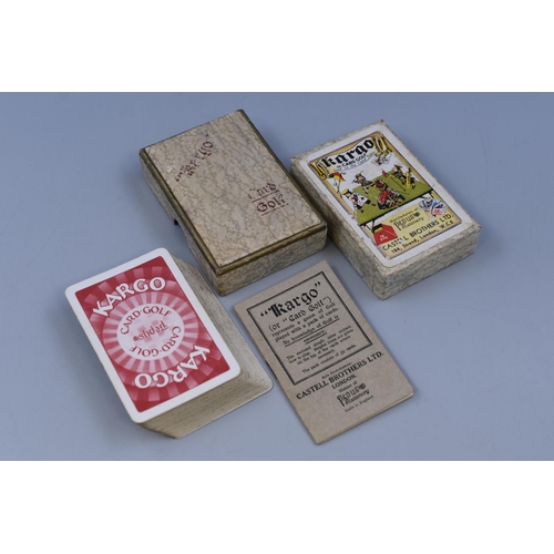 193 - Collectible Vintage Cards Game Kargo Golf Game