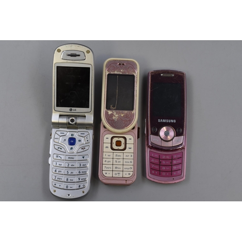 411 - A Selection of Various Mobile Phones For Spares Or Repairs To Include Sony Ericsson, LG, Samsung, No... 