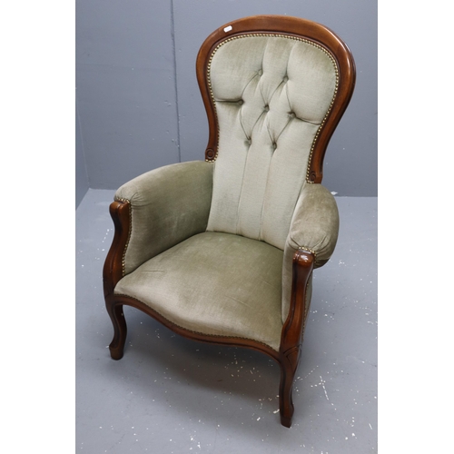 465 - Button Back Victorian Armchair (3' 9