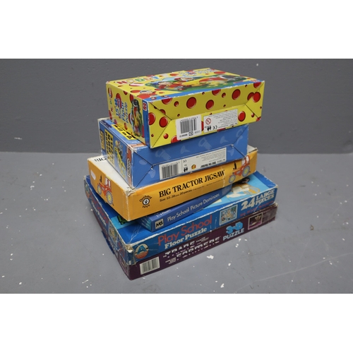 567 - Selection of Children's Jigsaw Puzzles to Include Bob The Builder, Noddy and More (Unsure if All Com... 