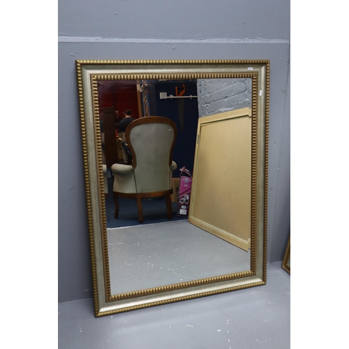 579 - Large Gilt Framed Bevel Edged Wall Mirror (46