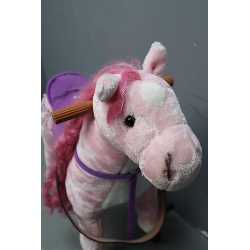 588 - Pink Child Rocking Horse Approx 29