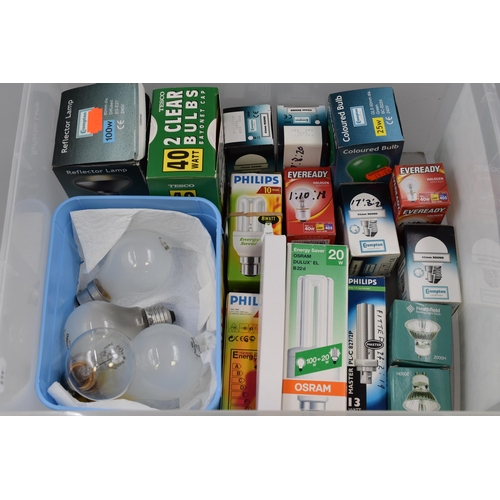 690 - Mixed Lot of Lightbulbs to include Energy Savers, Flush Fitting, Screw Fitting and more