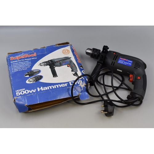 695 - A Supatool HD500 500w Hammer Drill. Powers On When Tested