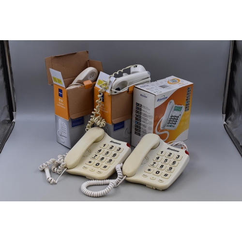 759 - A Selection of Five Landline Phones, All Untested