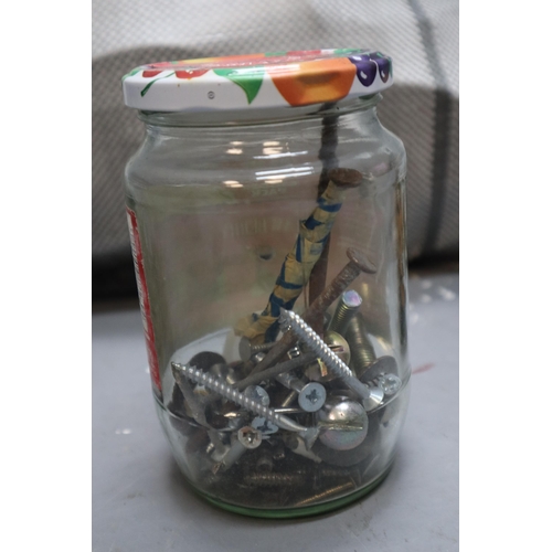 822 - Large Bag to Include a Large Selection of Fixings in Jars