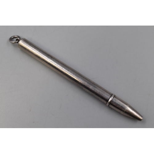 18 - Vintage Silver 925 Rotating Pencil