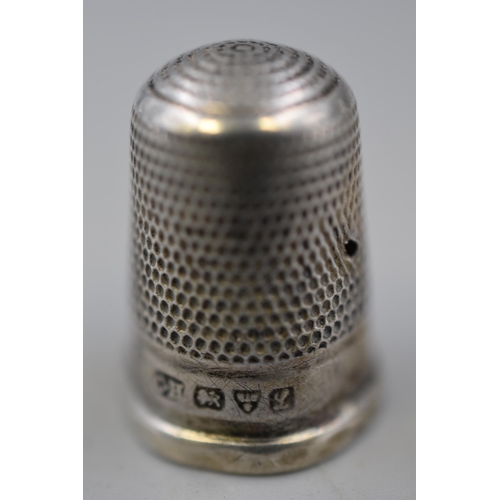 23 - Charles Horner Hallmarked Chester Silver Thimble