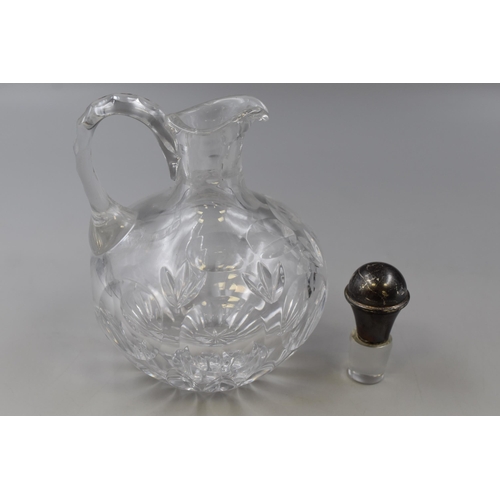 51 - Crystal Decanter with Silver 925 Stopper (8