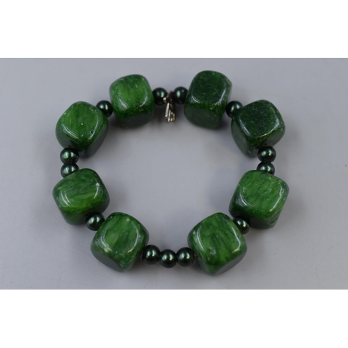 59 - Hand Made Jade Bracelet