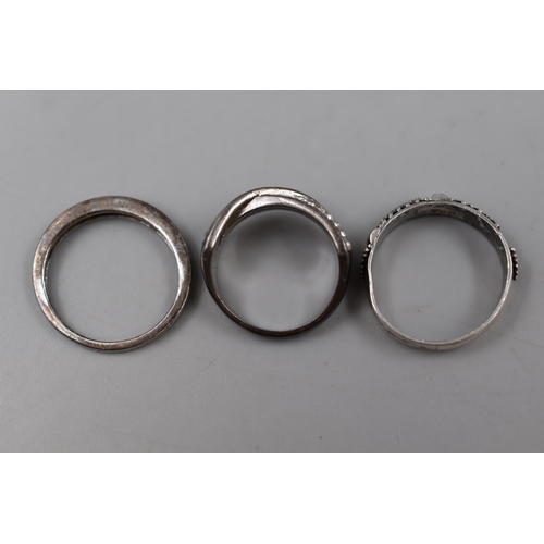 62 - Three Silver 925 Rings