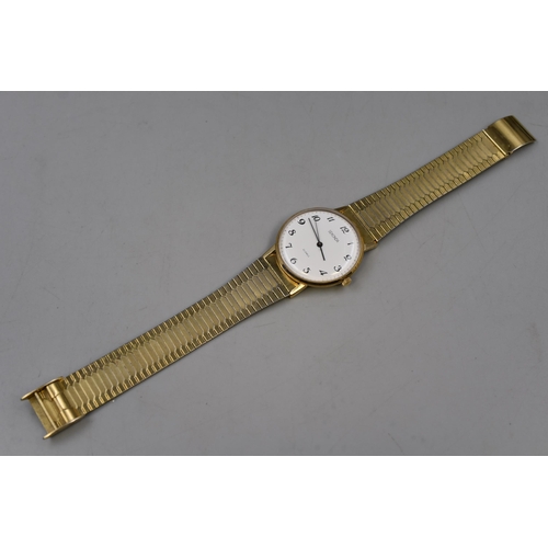 84 - A Gent's Sekonda 23 Jewels Gold Tone Mechanical Watch, Working