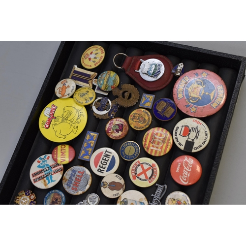 103 - Selection of Badges to Include Leyland, Esso, Coca-Cola, Yogi Bear, Super Shell and More