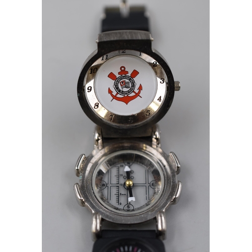 108 - An Unusual Reversible Face SC Conrinthians Quartz Watch