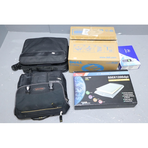 763 - A Selection of Computing Items To Include Dell Latitude Laptop (Powers On), Compaq LTE 5280 Laptop (... 