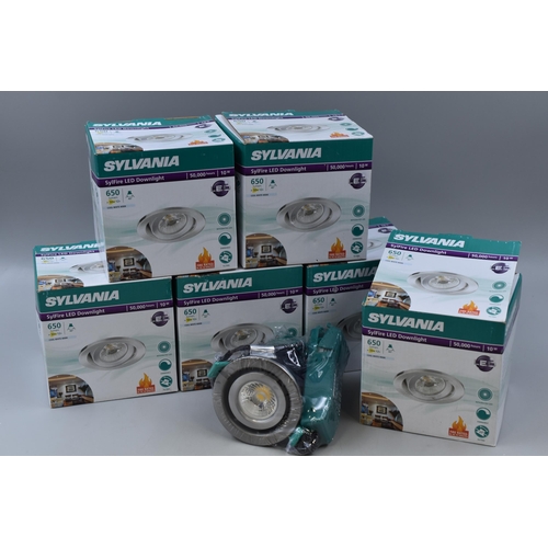 740 - Six Boxed Sylvania SylFire LED Downlights