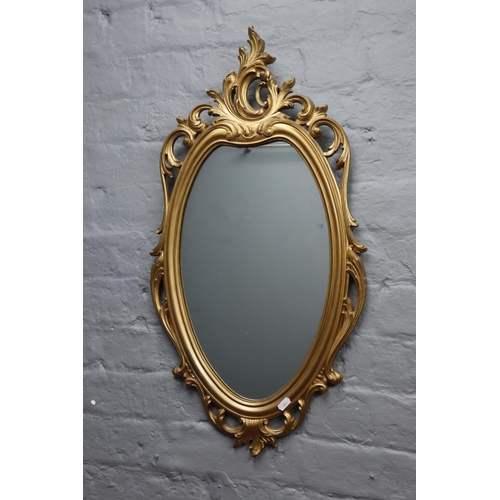 746 - Italian Gilt Rococo Style Wall Mirror (30