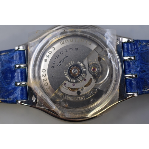 82 - A Limited Edition (2209/1299) Swatch Tresor Magique Platinum Cased (Approx 25g) Twenty Three Jewels ... 