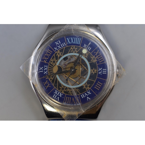 82 - A Limited Edition (2209/1299) Swatch Tresor Magique Platinum Cased (Approx 25g) Twenty Three Jewels ... 