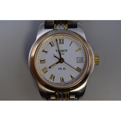 113 - A Ladies Tissot PR50 Quartz Watch, Working