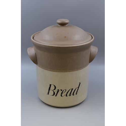 364 - Stoneware Kitchen Bread Bin Approx 15