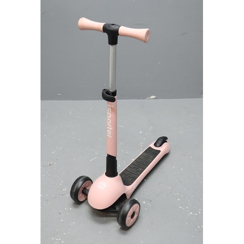 422 - iSporter Deluxe Foldable LED Pink Scooter