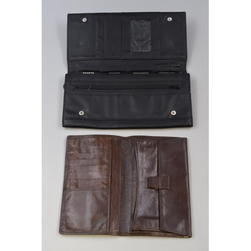 439 - Three Vintage Leather Passport/Document Wallets