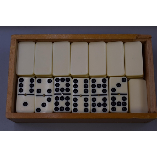 446 - A Selection of Tabletop Games To Include Double Nines Dominoes, Chess Set (With Board), Doctor Who D... 