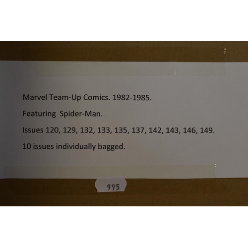 448 - Ten Issues of Marvel Team Up Comics Featuring Spider-Man, 1982-1985 (Issues 120, 129, 132, 133, 135,... 