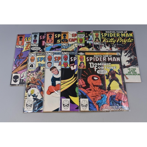 448 - Ten Issues of Marvel Team Up Comics Featuring Spider-Man, 1982-1985 (Issues 120, 129, 132, 133, 135,... 