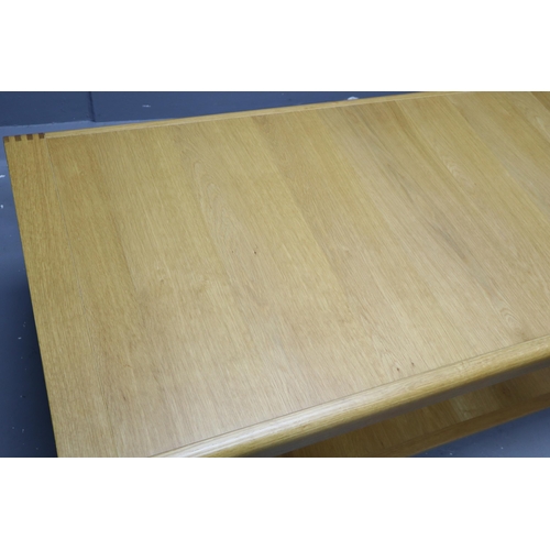 454 - Ercol Bosco Blond Oak Coffee Table Model Number 1387 (155cm x 60cm)