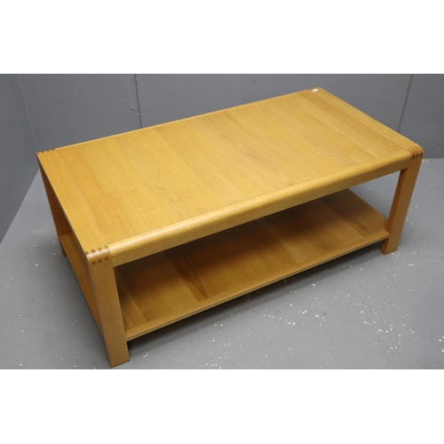 454 - Ercol Bosco Blond Oak Coffee Table Model Number 1387 (155cm x 60cm)