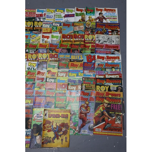 462 - A Selection of Retro 80's/90's Comic Books To Include Marvel The Spider-Man Comic #644, Red Dwarf, B... 