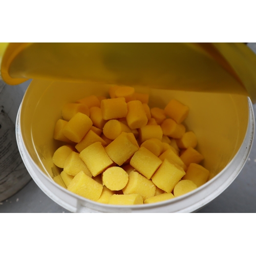 691 - Two Tubs of Industrial Use Chemicals to include Yellow Fresh Smell Toilet Blocks and a Full Tub of C... 