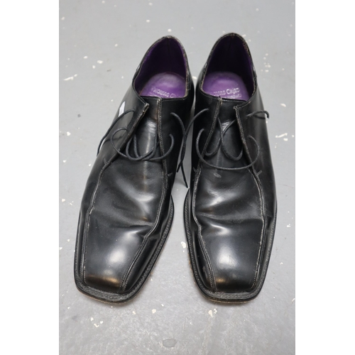 713 - Three Pairs of Gents Leather Shoes To Include Grenson Boots, Clarks (Size 9 1/2), And Thomas Cribb. ... 