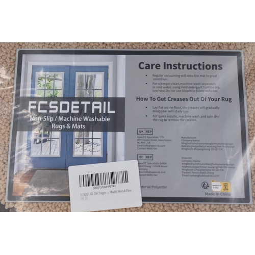 719 - New Sealed FCSDETAIL Non-Slip / Machine Washable Rugs and Mats