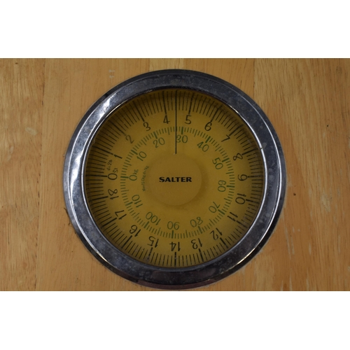 726 - Vintage Wooden Salter Weighing Scales