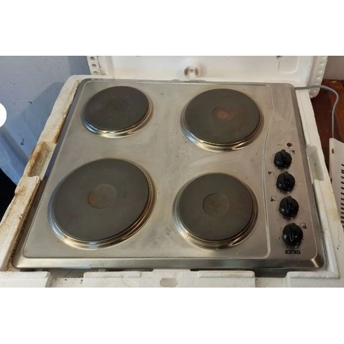 759 - New IGNIS by Whirlpool AKL 730 Solid Plate Electric Hob in Stainless Steel. Stock Photo May Not Repr... 