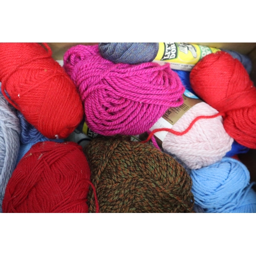 770 - A Selection of Knitting Items To Include Wool, Knitting Needles, Patterns, And Two Knitting Bags