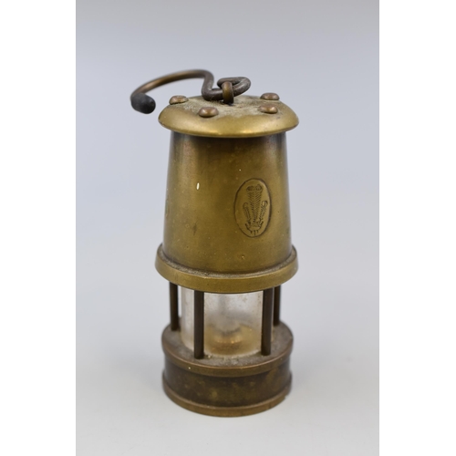 228 - Miniature Brass Miners Lamp (3 1/2