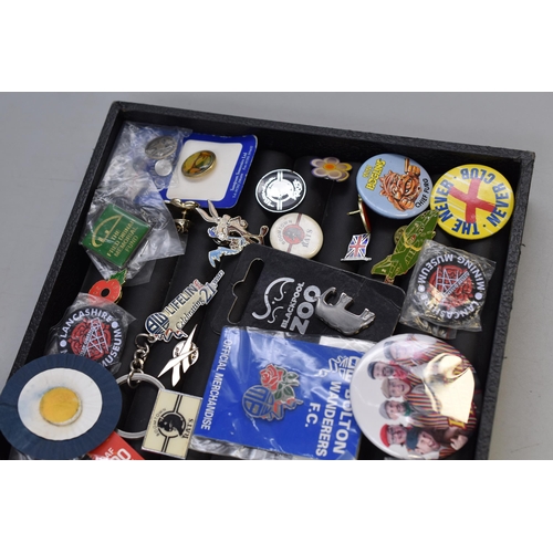 151 - Collecction of Various Badges, To Include Official Iron Maiden Fan Club Badge, Boomtown Rats, Thunde... 