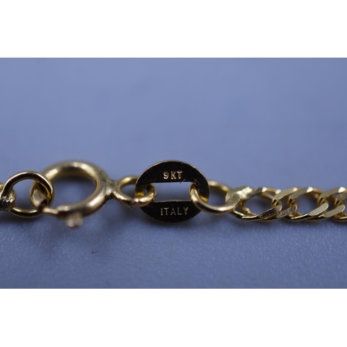 27 - A 9ct Gold (375) Curb Chain Bracelet