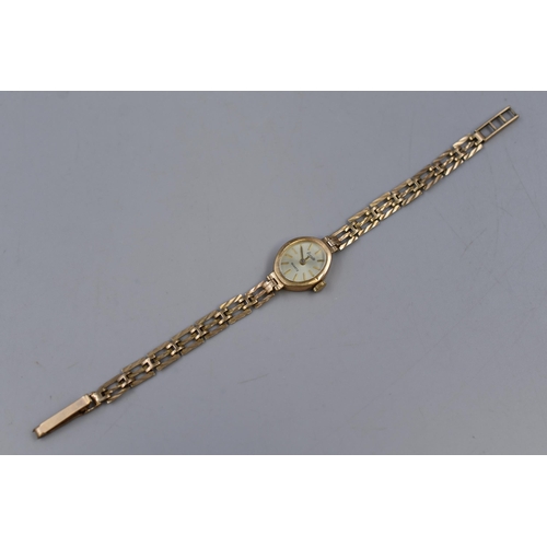 46 - Ladies Everite Gold 375 Watch