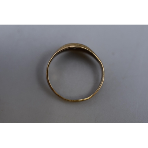 51 - Hallmarked 375 Gold Ring, Size G