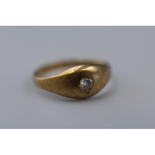 51 - Hallmarked 375 Gold Ring, Size G