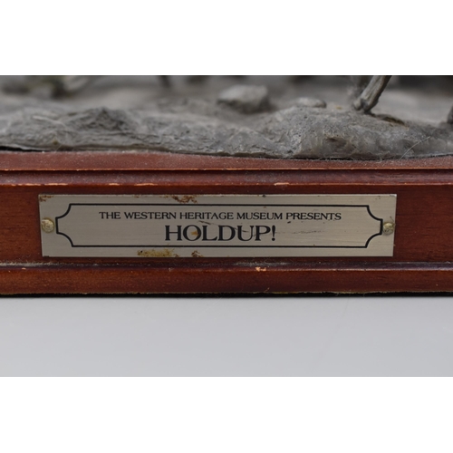 66 - Pewter Western Heritage Holdup figurine (unsure of number out of 3500)