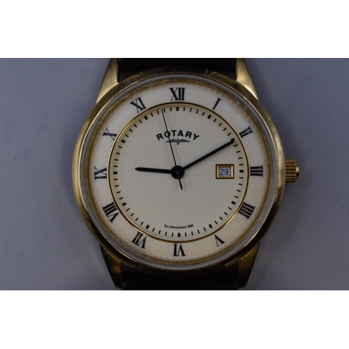 95 - Rotary Windsor GS02324 Gents Watch With Original Strap (Working)